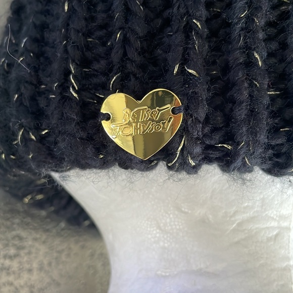 BETSEY JOHNSON ACRYLIC BEANIE WITH POM-POM - Picture 6 of 7